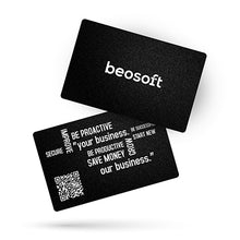 Load image into Gallery viewer, Black Plastic NFC Digital Business Card