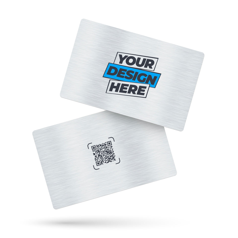 Metal silver NFC card