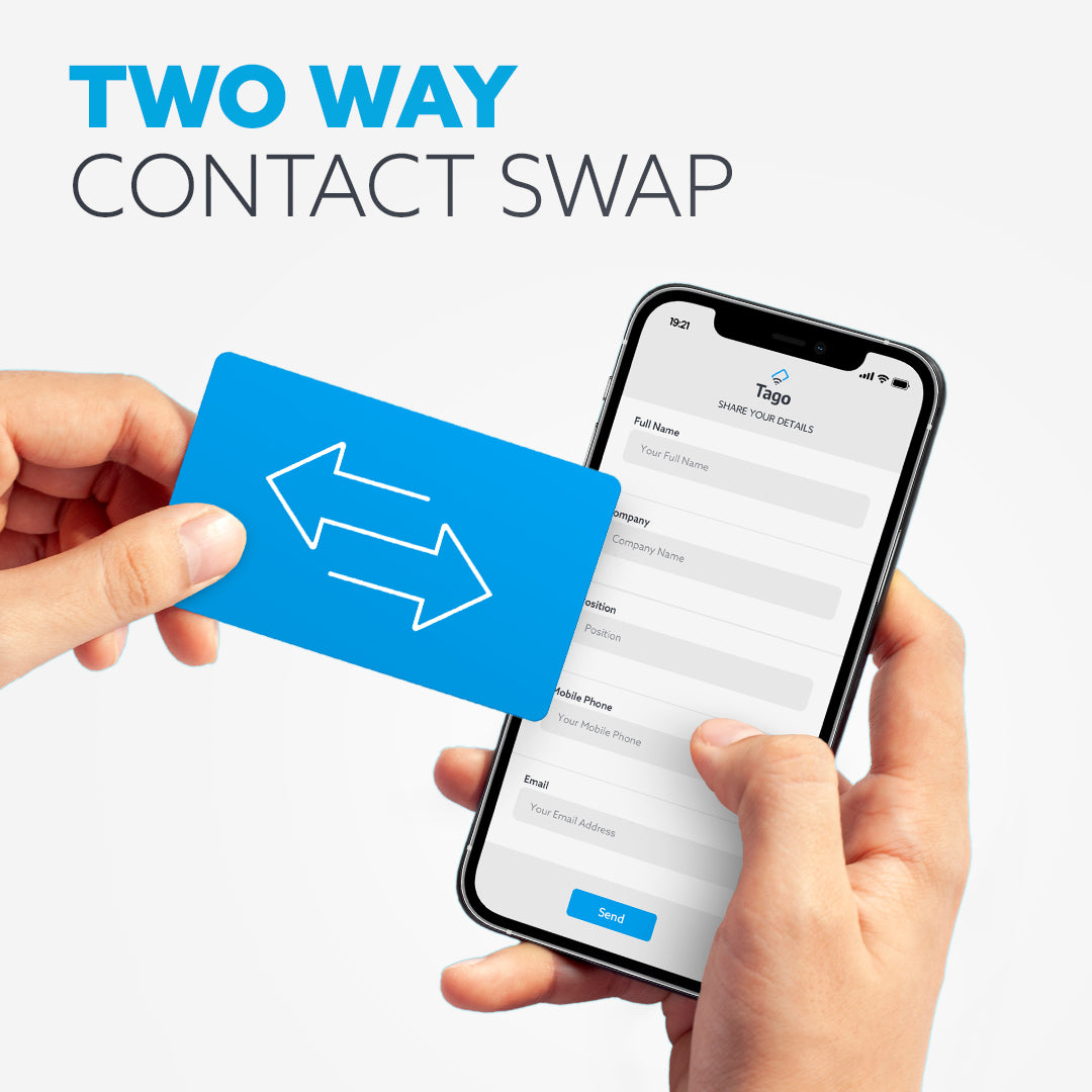 NFC Business Card Two Way Contact Swap